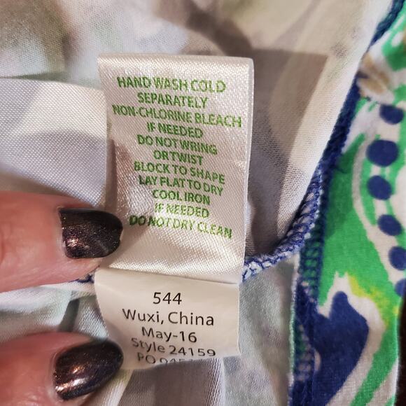 Lilly Pulitzer Latitude Adjustment Ophelia Jersey Swing Dress Size S Tropical - Picture 8 of 10